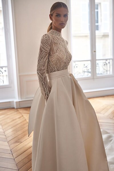 Milla Nova bridal gown featured in the Reading Bridal Outlet collection